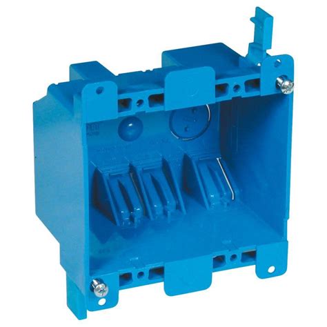 double gang outlet metal box|shallow double gang electrical box.